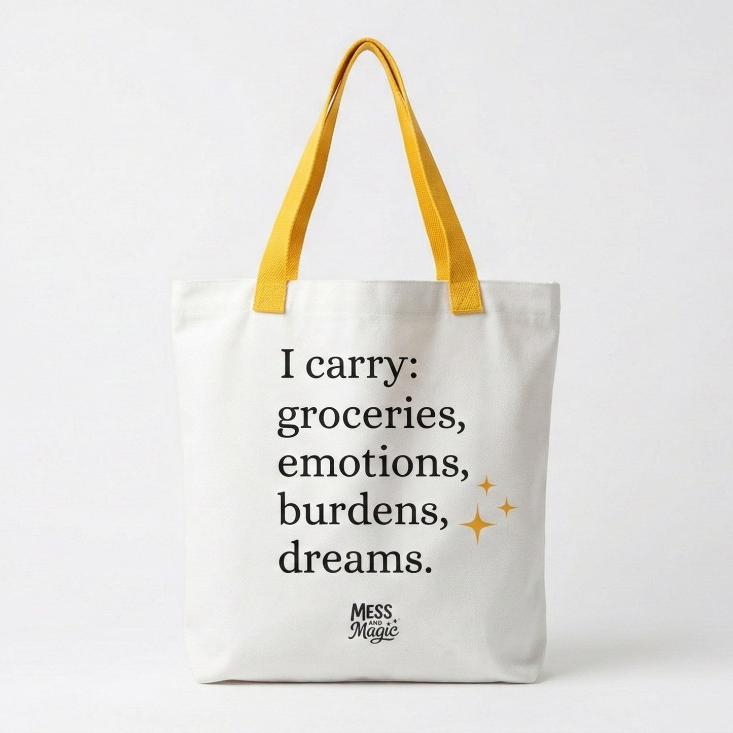 "I carry..." Tote bag