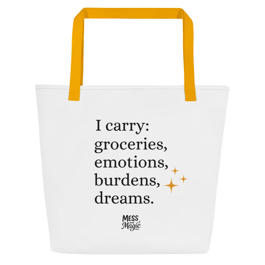 "I carry..." Tote bag