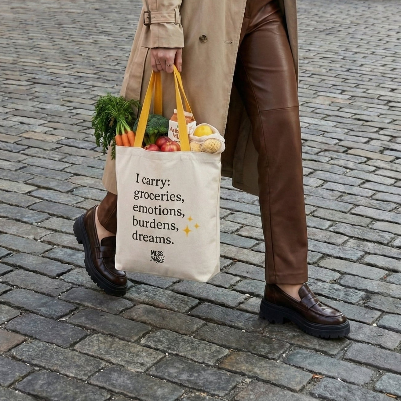 "I carry..." Tote bag