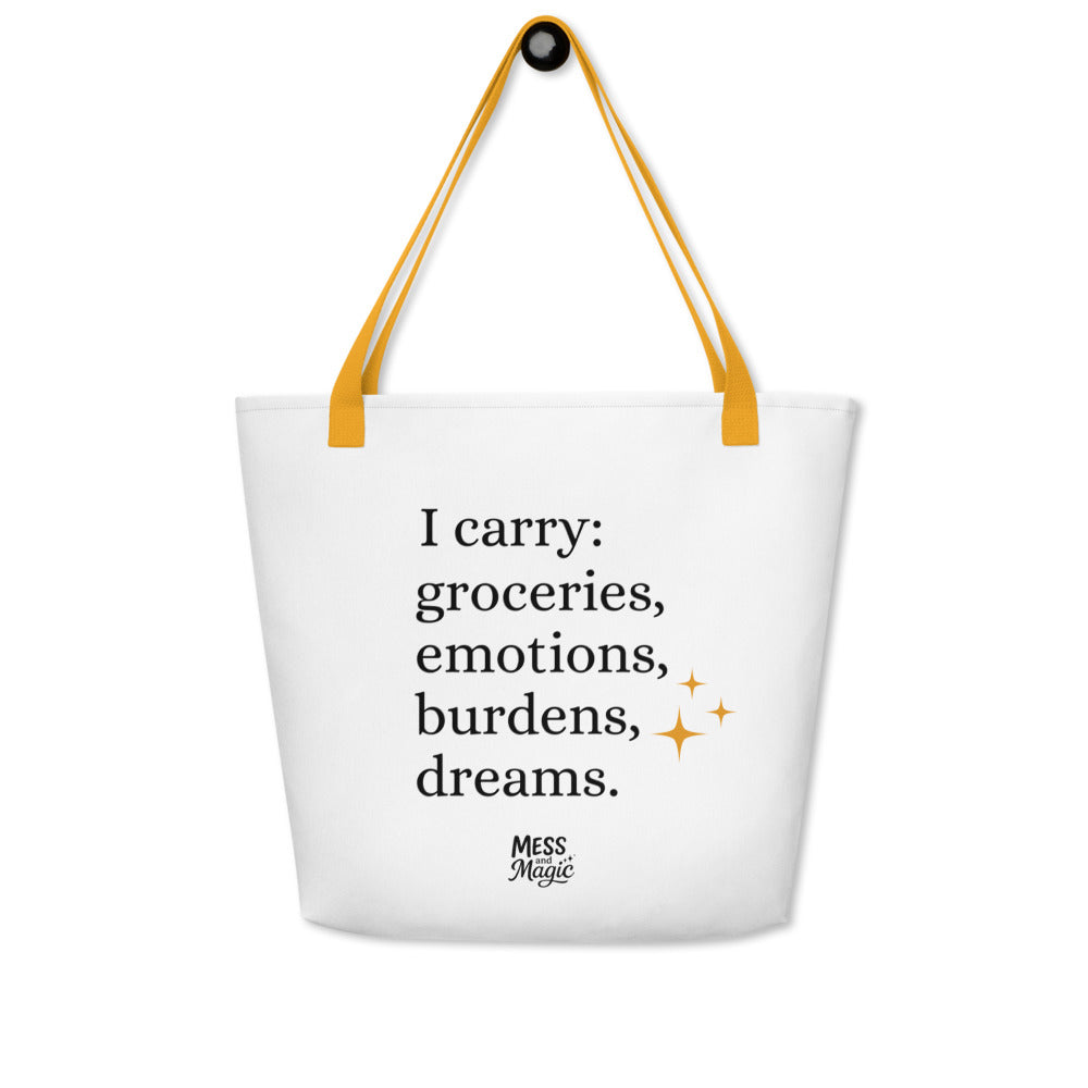 "I carry..." Tote bag