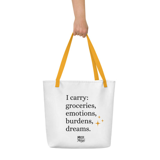 "I carry..." Tote bag